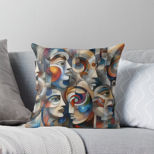 Item preview, Abstract Portraiture Geometric Allure of the Human Gaze designed and sold by ArtComixHaven.
