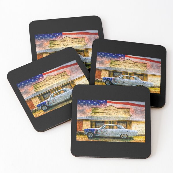 Item preview, USA All the Way! - American Classic Nova Sedan with American Flag designed and sold by Michael van der Hoorn.