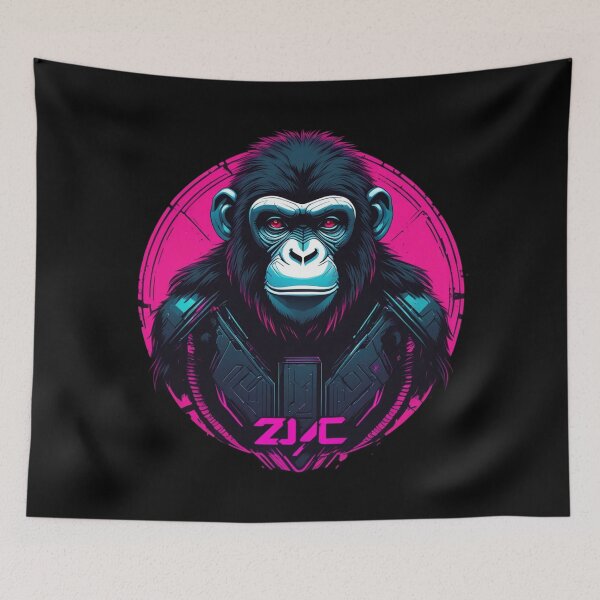 Item preview, Cyberpunk Apeman, Unique Logo Design designed and sold by Burn-Ego.
