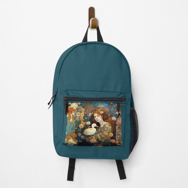 Item preview, Beautiful girl with duckling among the flowers in the garden. designed and sold by Natalia-Vlad.