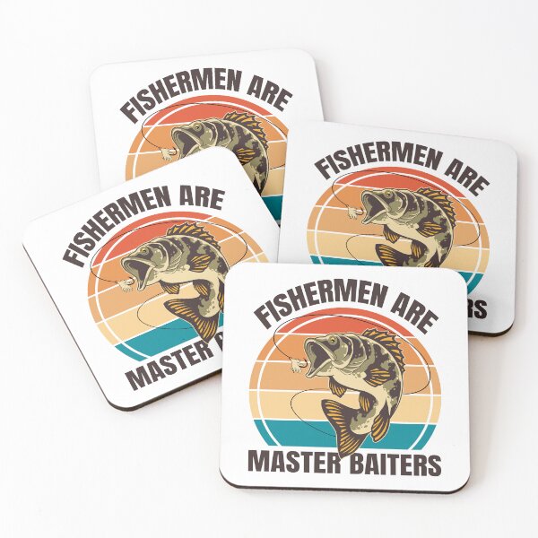 Item preview, Fishermen Are Master Baiters Funny Fishing Lover Pun Vintage Angler Adult Humor  designed and sold by Bad Kitty Designz.