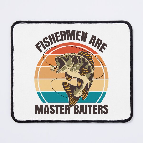 Item preview, Fishermen Are Master Baiters Funny Fishing Lover Pun Vintage Angler Adult Humor  designed and sold by Bad Kitty Designz.