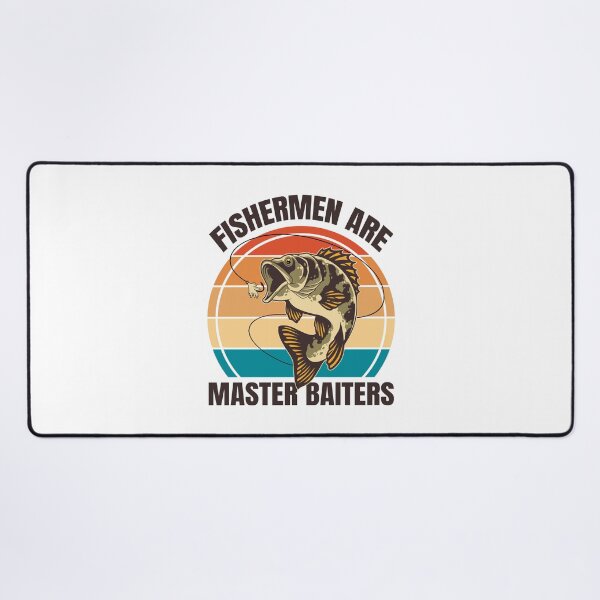 Item preview, Fishermen Are Master Baiters Funny Fishing Lover Pun Vintage Angler Adult Humor designed and sold by Bad Kitty Designz.