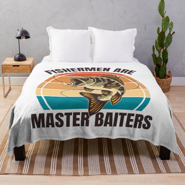 Item preview, Fishermen Are Master Baiters Funny Fishing Lover Pun Vintage Angler Adult Humor designed and sold by Bad Kitty Designz.