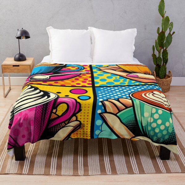 Item preview, Pop Art Latte Fusion: A Visual Delight designed and sold by StickerStudio27.