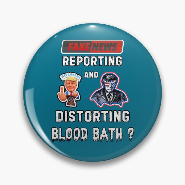 Item preview, Fake News Trump Blood Bath designed and sold by WoodburyLake.