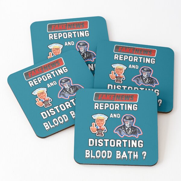 Item preview, Fake News Trump Blood Bath designed and sold by WoodburyLake.