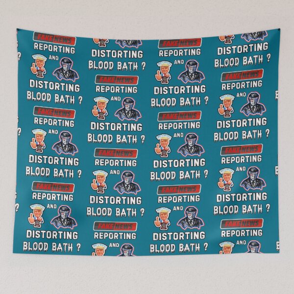 Item preview, Fake News Trump Blood Bath designed and sold by WoodburyLake.