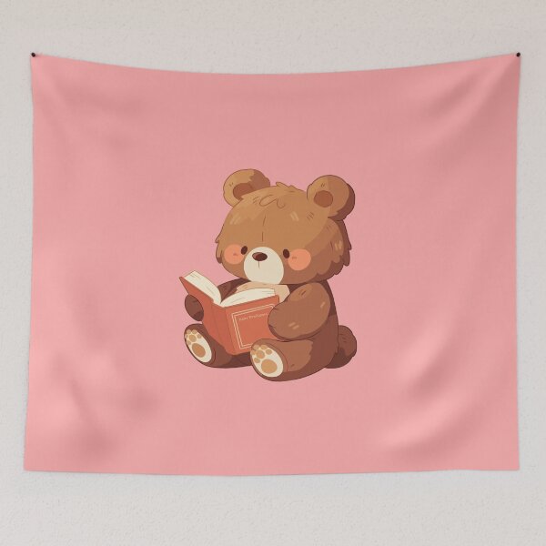 Item preview, Cute Bookish Teddy Bear designed and sold by RetroPrints.