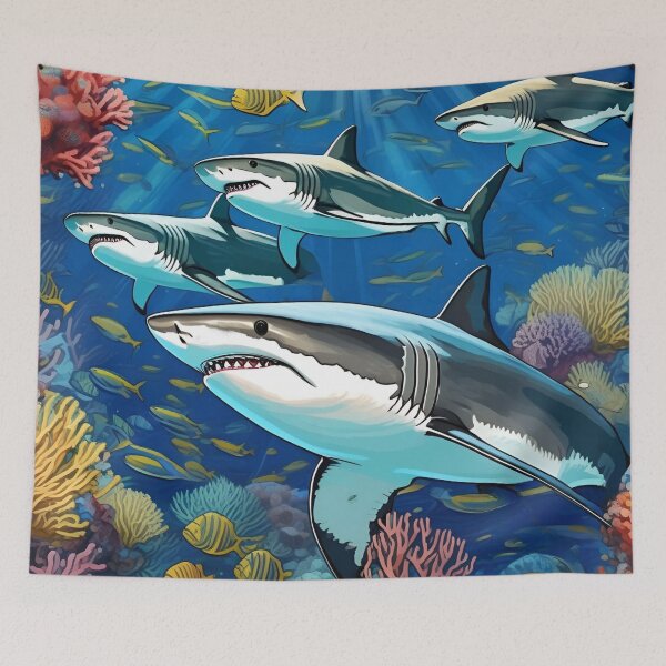 Item preview, Great White Shark Gangs in Deep Blue Sea Zoo Pals designed and sold by sportsimpact.