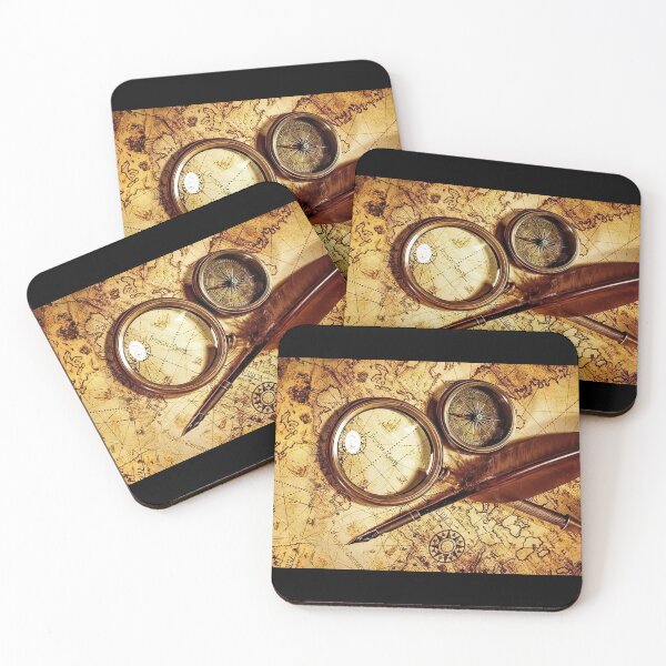 Item preview, Vintage Map and Compass  designed and sold by momosstyle.