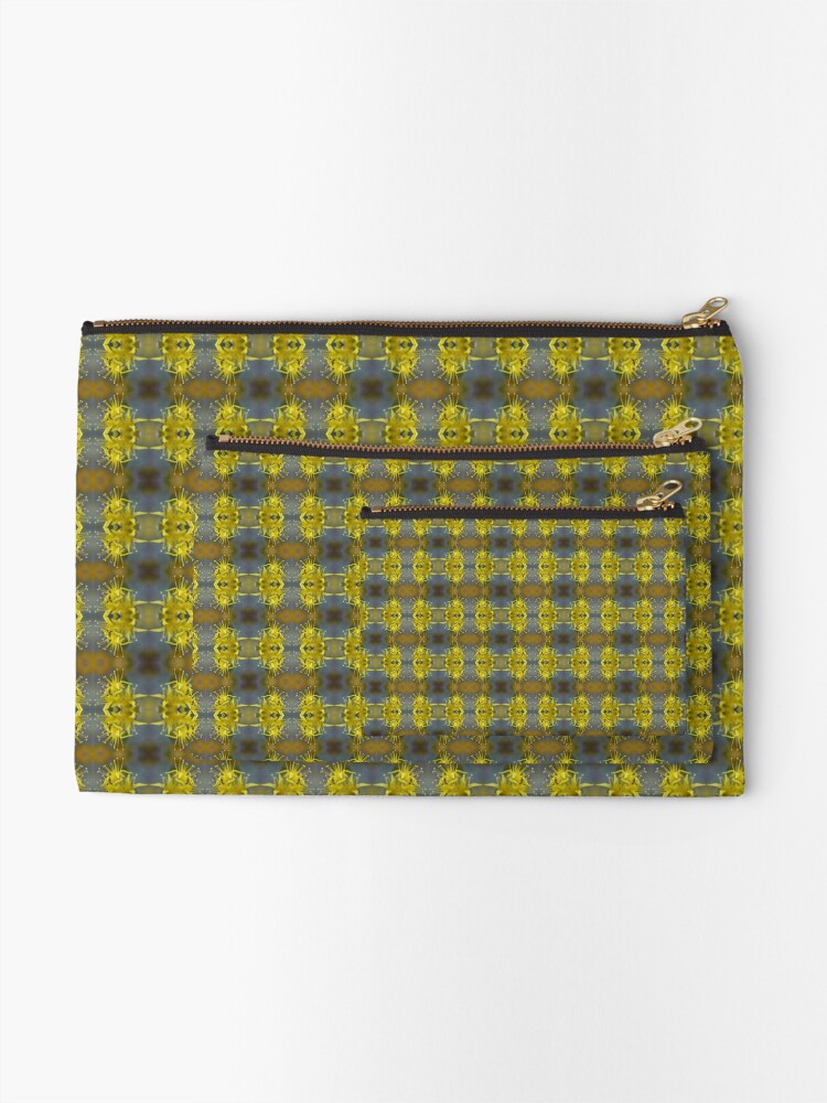 Thumbnail 2 of 4, Zipper Pouch, Yellow Stone Roses designed and sold by KlaudiaJA.