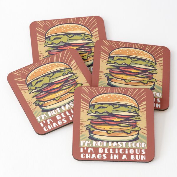 Item preview, I'm not fast food I'm delicious chaos in a bun designed and sold by aadamshopping.