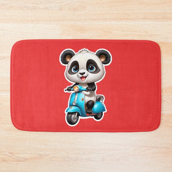 Item preview, Cute Panda Bear On A Scooter designed and sold by TheArtOfPat.