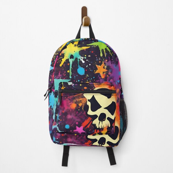 Item preview, Colorful Splattered Stars and Skulls designed and sold by Artsy-Appeal.
