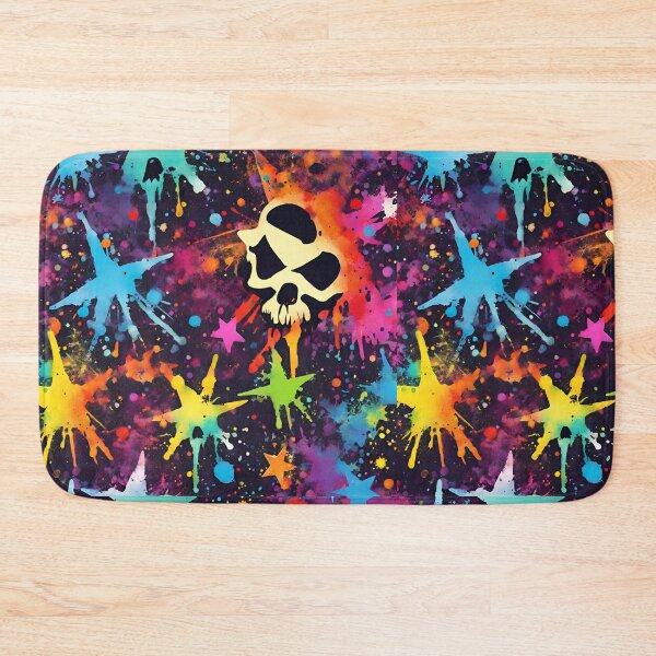 Item preview, Colorful Splattered Stars and Skulls designed and sold by Artsy-Appeal.