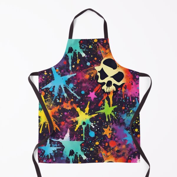 Item preview, Colorful Splattered Stars and Skulls designed and sold by Artsy-Appeal.