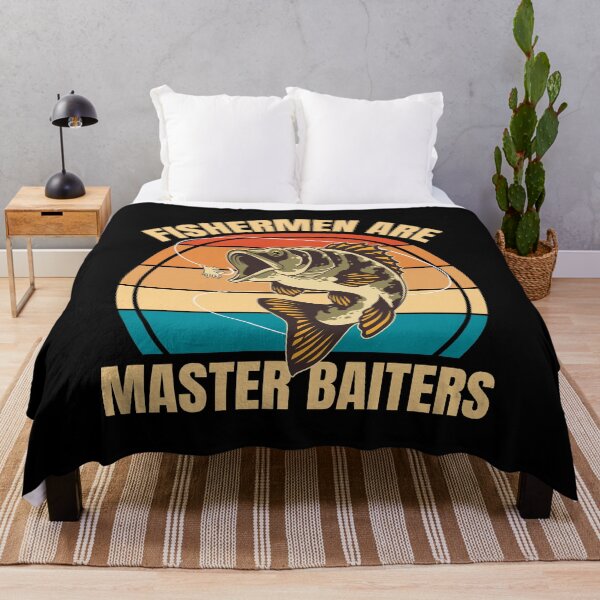 Item preview, Funny Fishing Lover Pun Fishermen Are Master Baiters Vintage Angler Adult Humor designed and sold by Bad Kitty Designz.