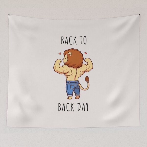 Item preview, Back Day Workout Lion designed and sold by LemuellTrends.