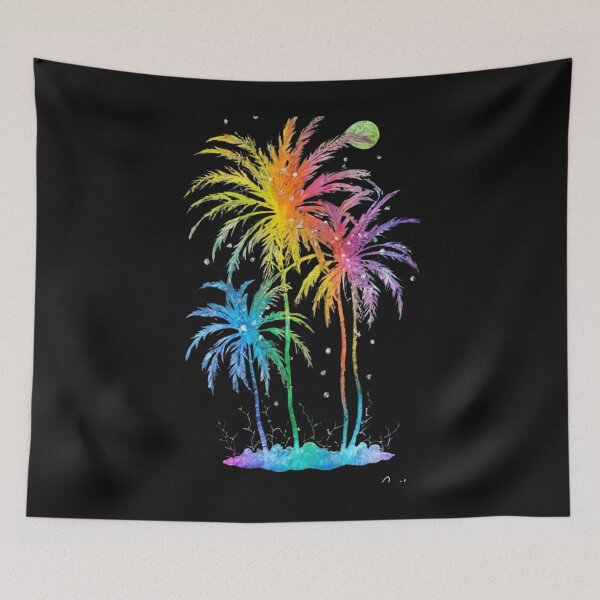 Item preview, Neon colored palm trees designed and sold by aipaint.