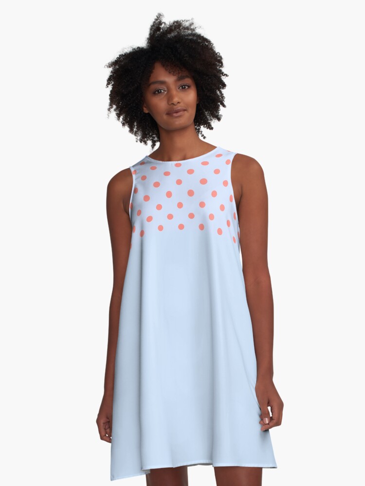 coral and turquoise dress