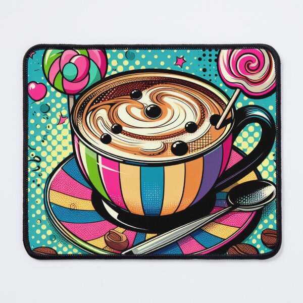 Item preview, Sweet Pop Art Brew: Colorful Delight designed and sold by StickerStudio27.