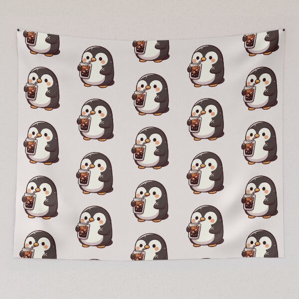 Item preview, Penguin Drinking Coke Soda designed and sold by LemuellTrends.