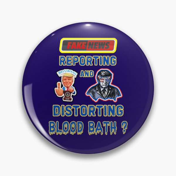 Item preview, Fake News Trump Blood Bath designed and sold by WoodburyLake.