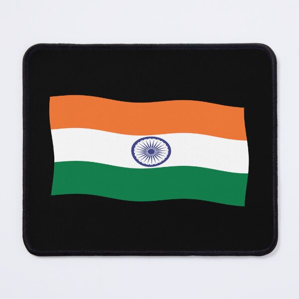Item preview, India Flag Waving Patriotic Indian Flags designed and sold by Maljonic.
