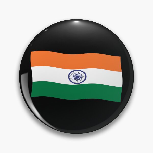 Item preview, India Flag Waving Patriotic Indian Flags designed and sold by Maljonic.