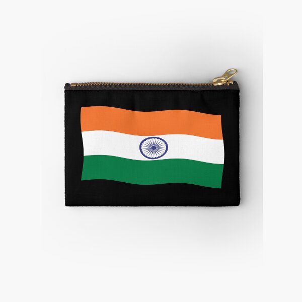 Item preview, India Flag Waving Patriotic Indian Flags designed and sold by Maljonic.