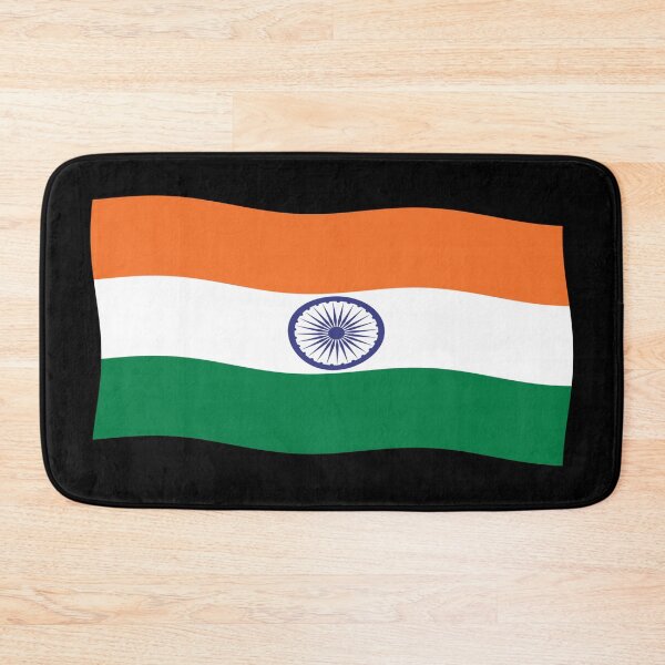 Item preview, India Flag Waving Patriotic Indian Flags designed and sold by Maljonic.