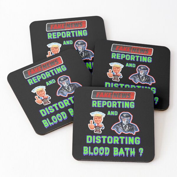 Item preview, Fake News Trump Blood Bath designed and sold by WoodburyLake.