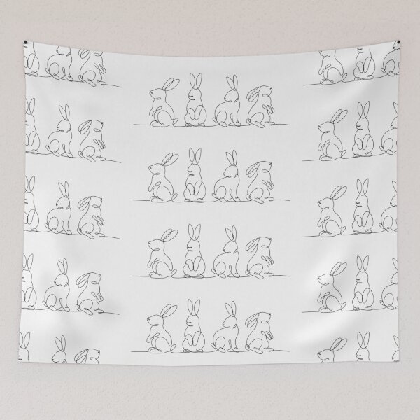 Item preview, Easter Bunny Line Art designed and sold by jennysselling.