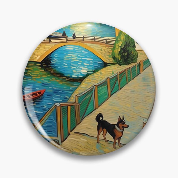 Item preview, Dog At River Bridge Nearby Houses Zoo Pals Animal Cutest T-Shirts designed and sold by sportsimpact.