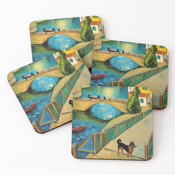 Item preview, Dog At River Bridge Nearby Houses Zoo Pals Animal Cutest T-Shirts designed and sold by sportsimpact.