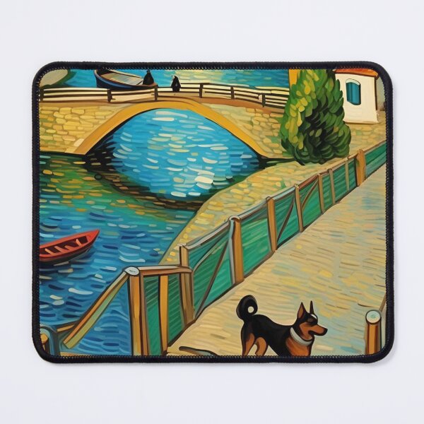 Item preview, Dog At River Bridge Nearby Houses Zoo Pals Animal Cutest T-Shirts designed and sold by sportsimpact.