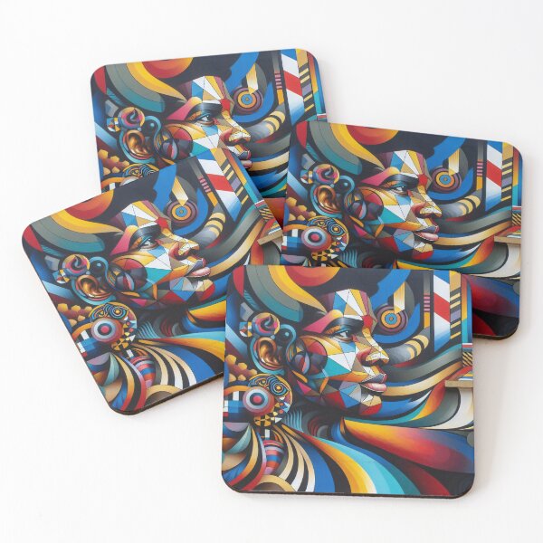 Item preview, Vibrant Soul: Cubist Dreams in a Modern Abstract designed and sold by ArtComixHaven.