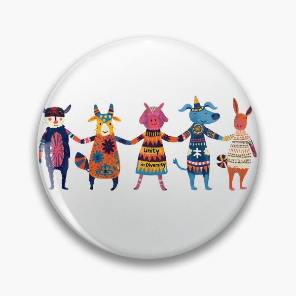 Item preview, Unity in Diversity: Colorful Animal Friends - Inclusive Art designed and sold by David Balzen.