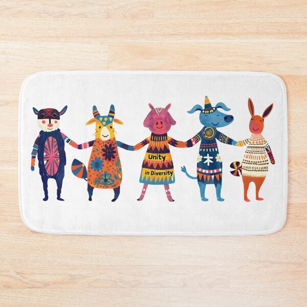 Item preview, Unity in Diversity: Colorful Animal Friends - Inclusive Art designed and sold by David Balzen.