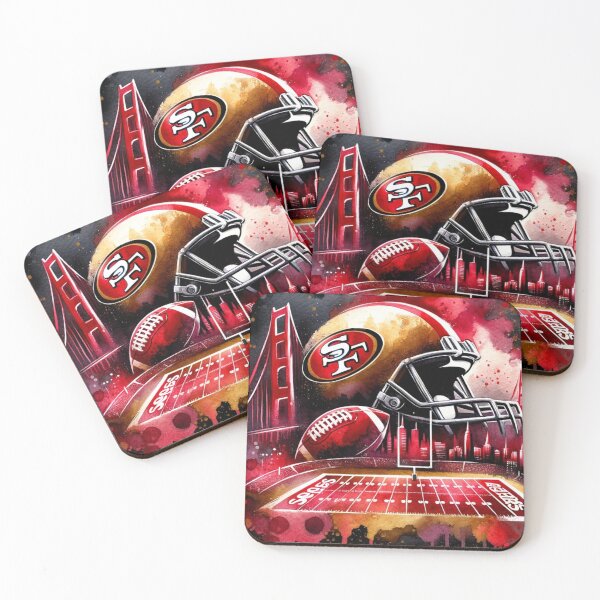 Item preview, 49ers Watercolor Fan Art designed and sold by OooWeeArt.
