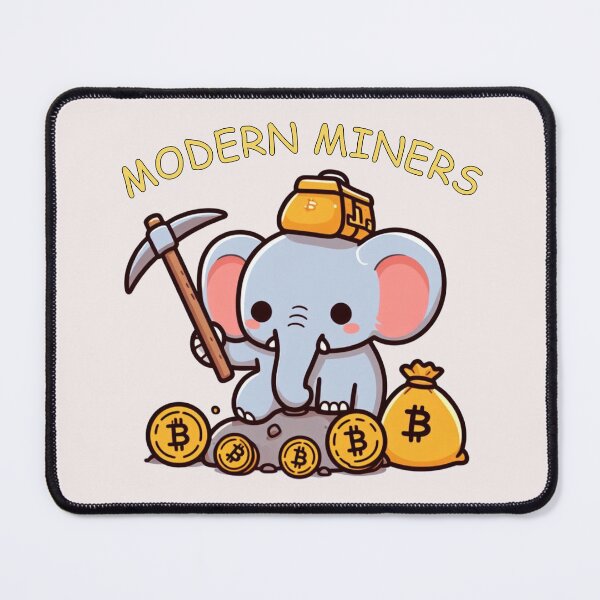 Item preview, Mining Bitcoin Elephant designed and sold by LemuellTrends.