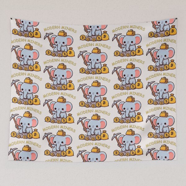 Item preview, Mining Bitcoin Elephant designed and sold by LemuellTrends.