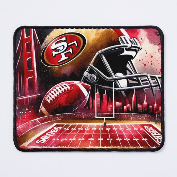 Item preview, 49ers Watercolor Fan Art designed and sold by OooWeeArt.