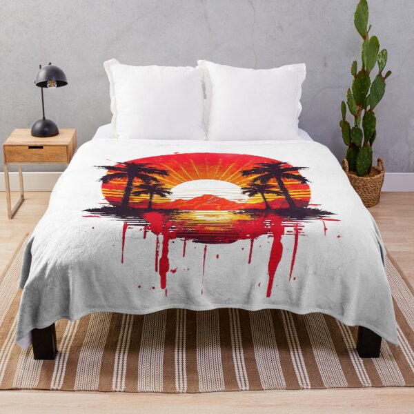 Item preview, Synthwave Sunset with Palms designed and sold by Synthwave Poem.