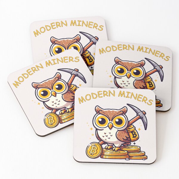 Item preview, Mining Bitcoin Owl designed and sold by LemuellTrends.