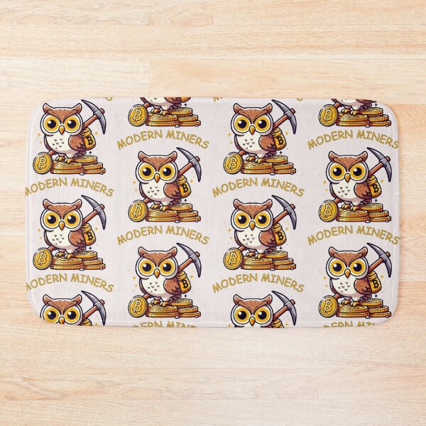 Item preview, Mining Bitcoin Owl designed and sold by LemuellTrends.