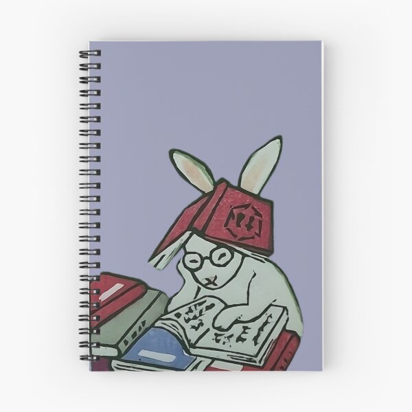 Item preview, Bunny Studying Bookplate designed and sold by gliyj.
