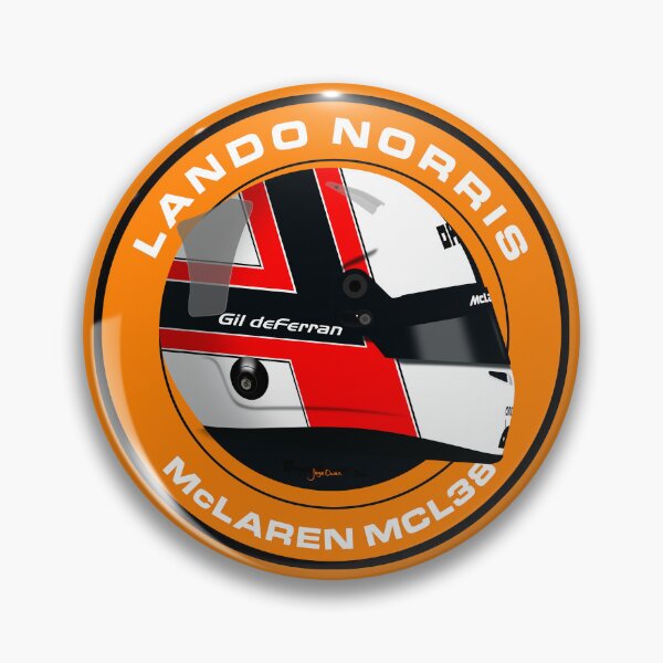 Item preview, Lando Norris - 2024 testing Helmet Circle. Gil de ferran designed and sold by JageOwen.
