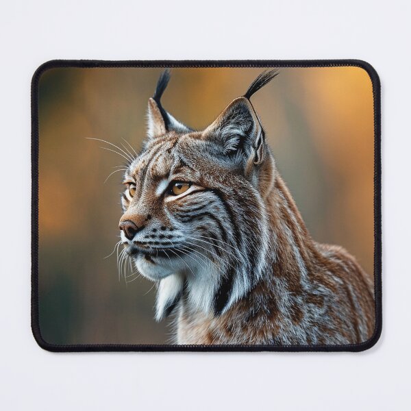 Item preview, Lynx, portrait, blurred background designed and sold by Stanfart.